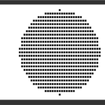 ASCII ARTで円を塗る